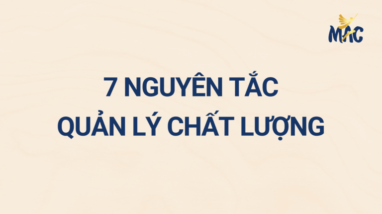 7 Nguyên Tắc Quản Lý Chất Lượng