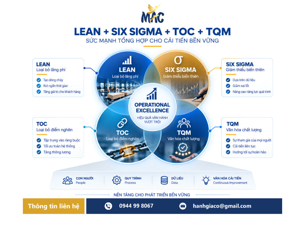 Lean Six Sigma TOC và TQM trong hệ thống cải tiến và nâng cao hiệu quả vận hành